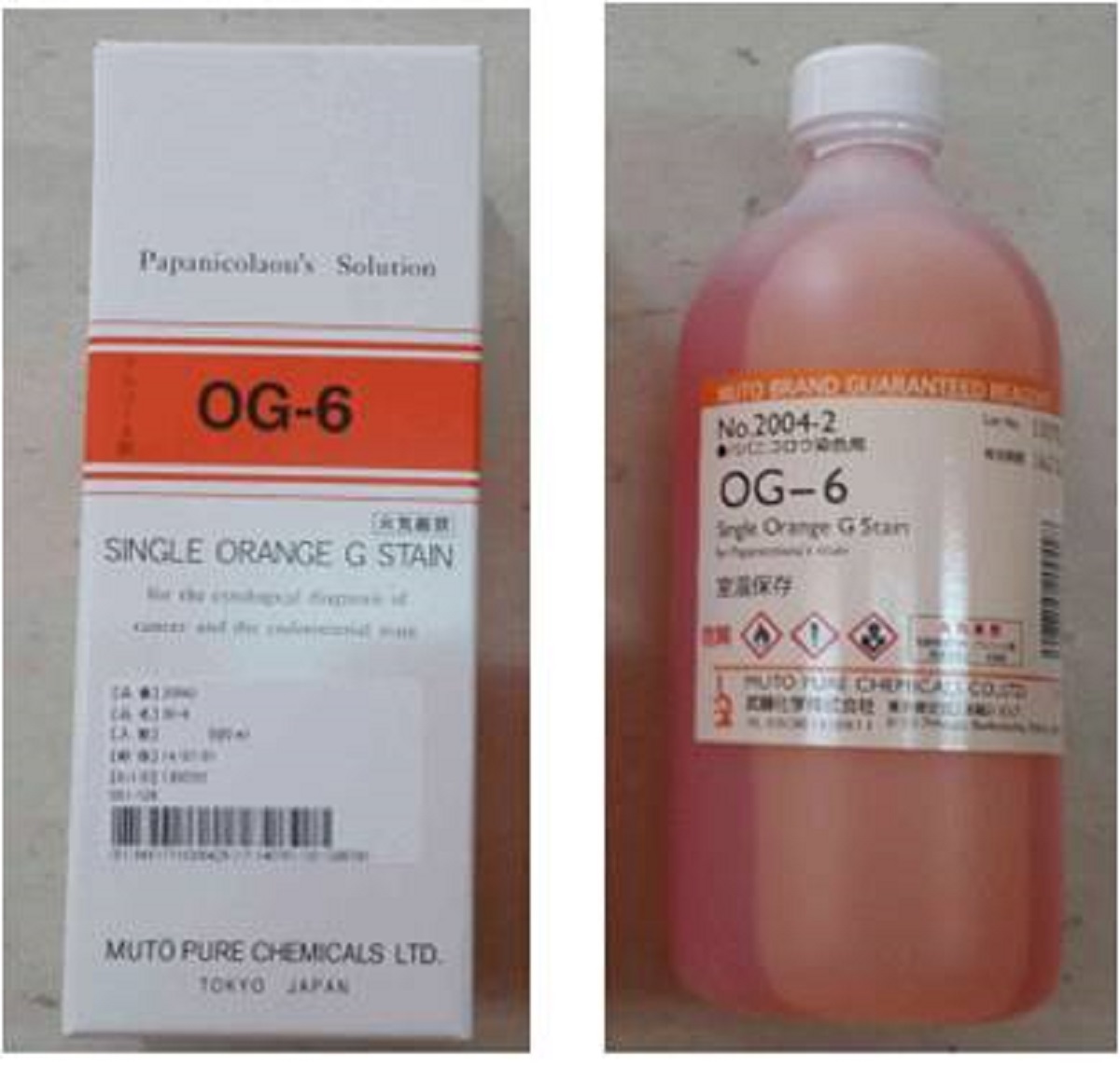 Single Orange G Solution